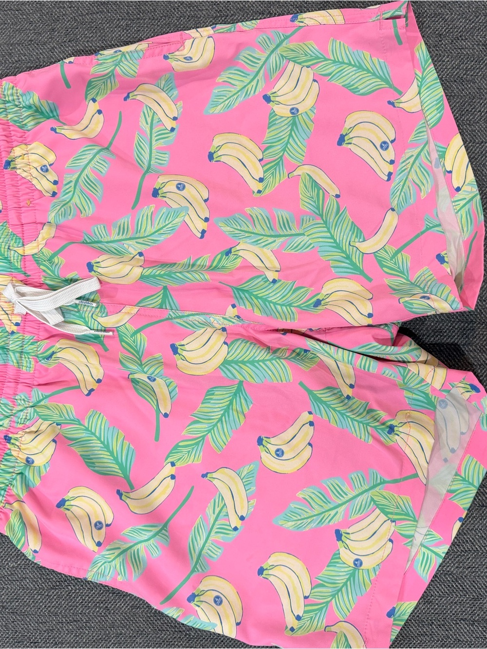 chubbies Pink Banana & Leaf Swim Shorts